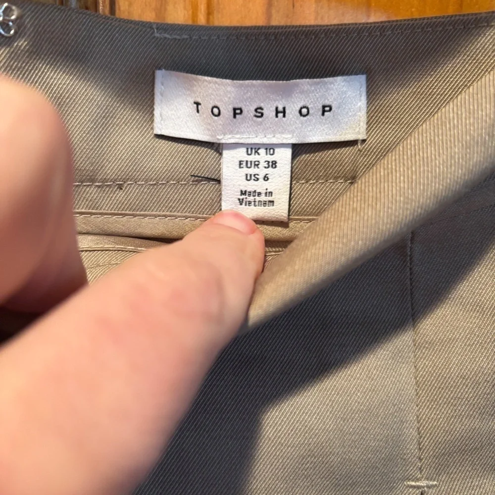 Topshop pleated mini